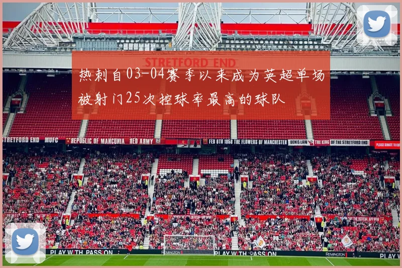热刺自03-04赛季以来成为英超单场被射门25次控球率最高的球队
